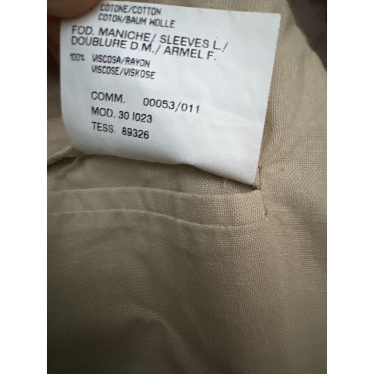 SS 2001 Beige Trench Coat