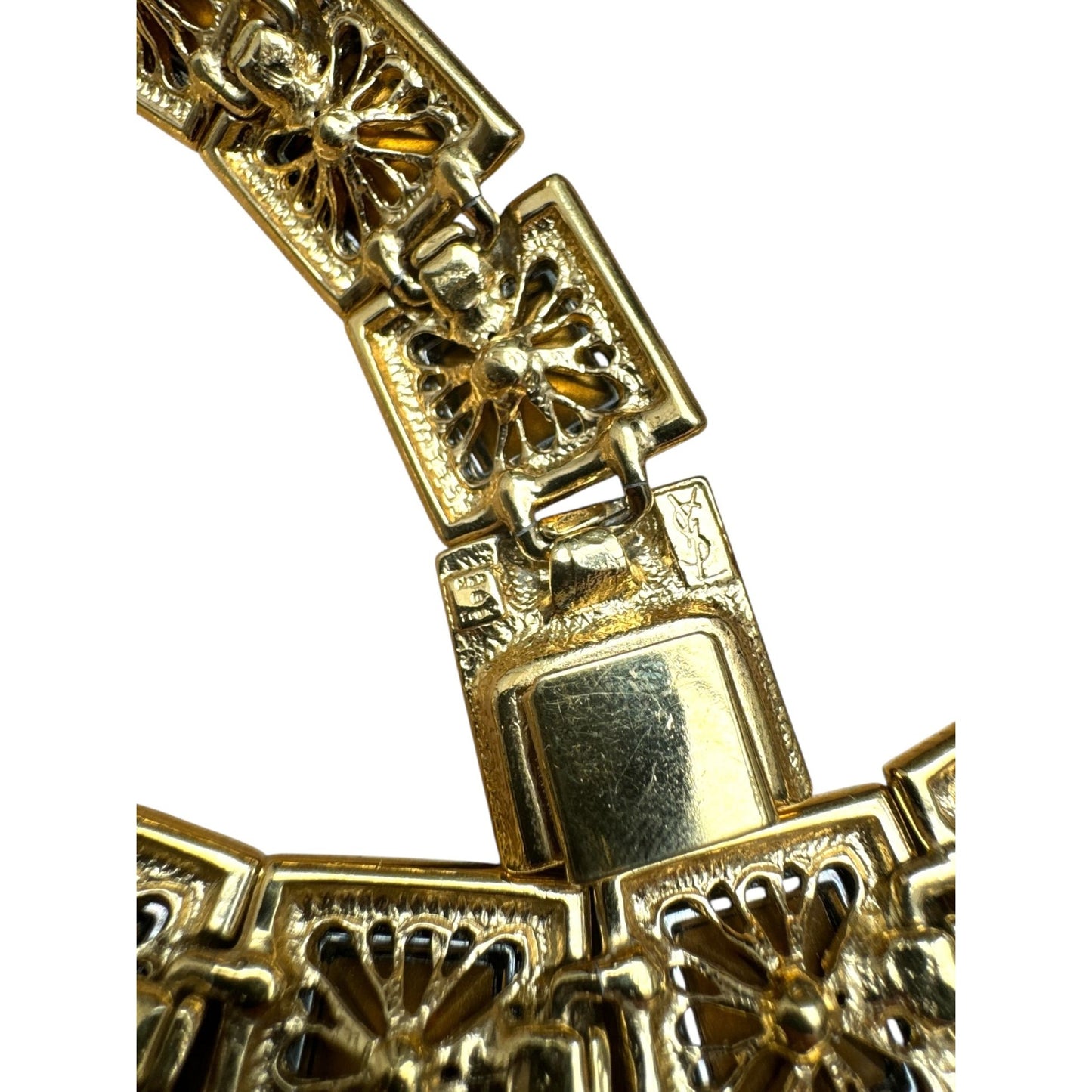 Vintage Gold-Tone Geometric Necklace