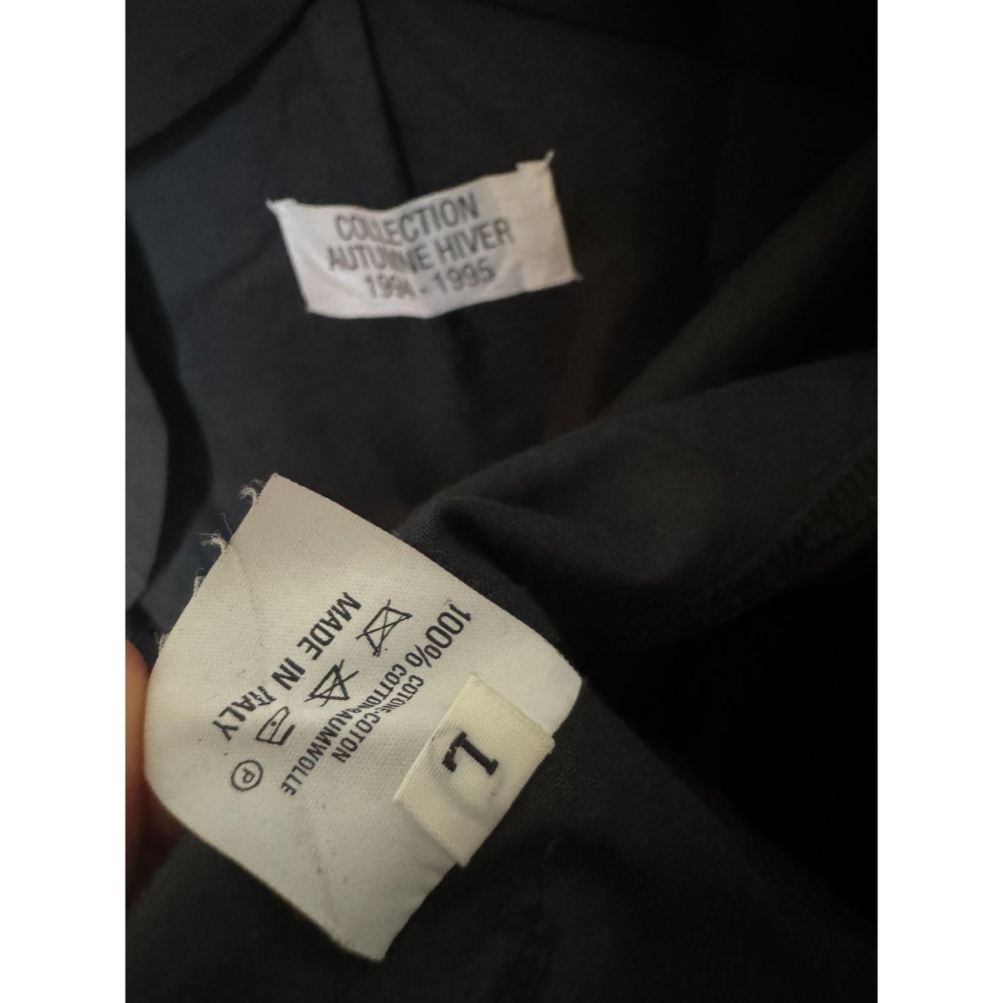 SS 1999 Black Cotton Bolero
Re-edition from FW 1995–1996