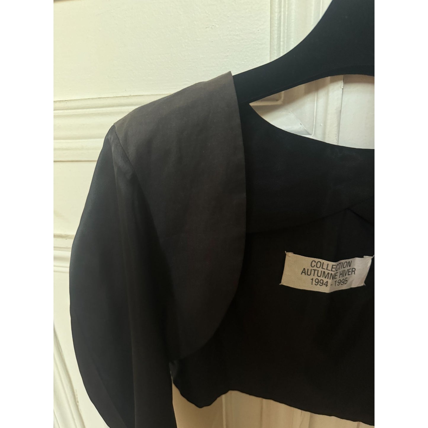 SS 1999 Black Cotton Bolero
Re-edition from FW 1995–1996