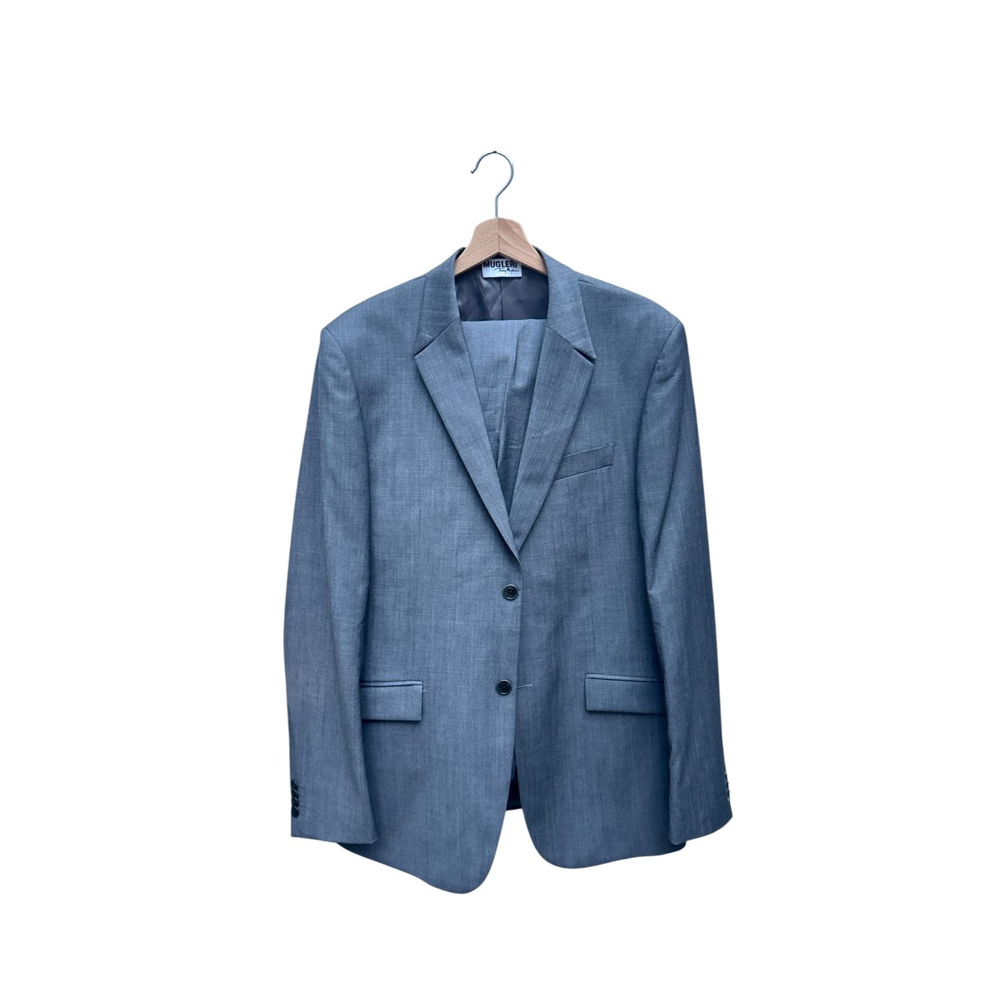 1990s Grey Wool Blazer Suit