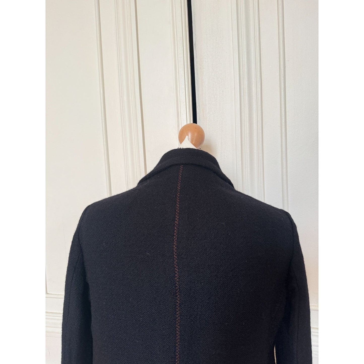 Black Bouclé Wool Jacket