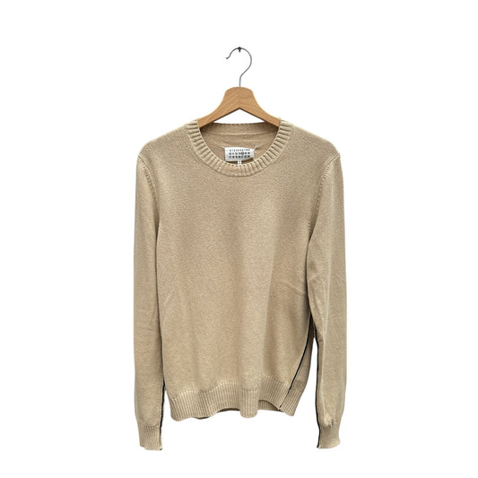 4-Stitches Beige Cotton Sweater