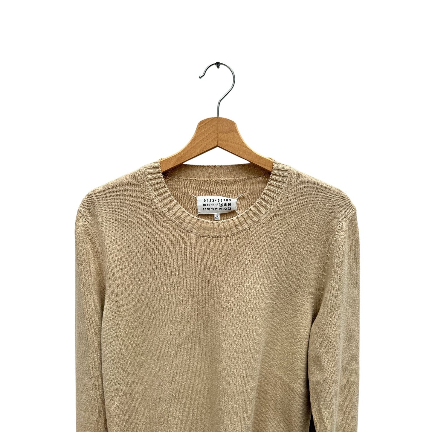 4-Stitches Beige Cotton Sweater