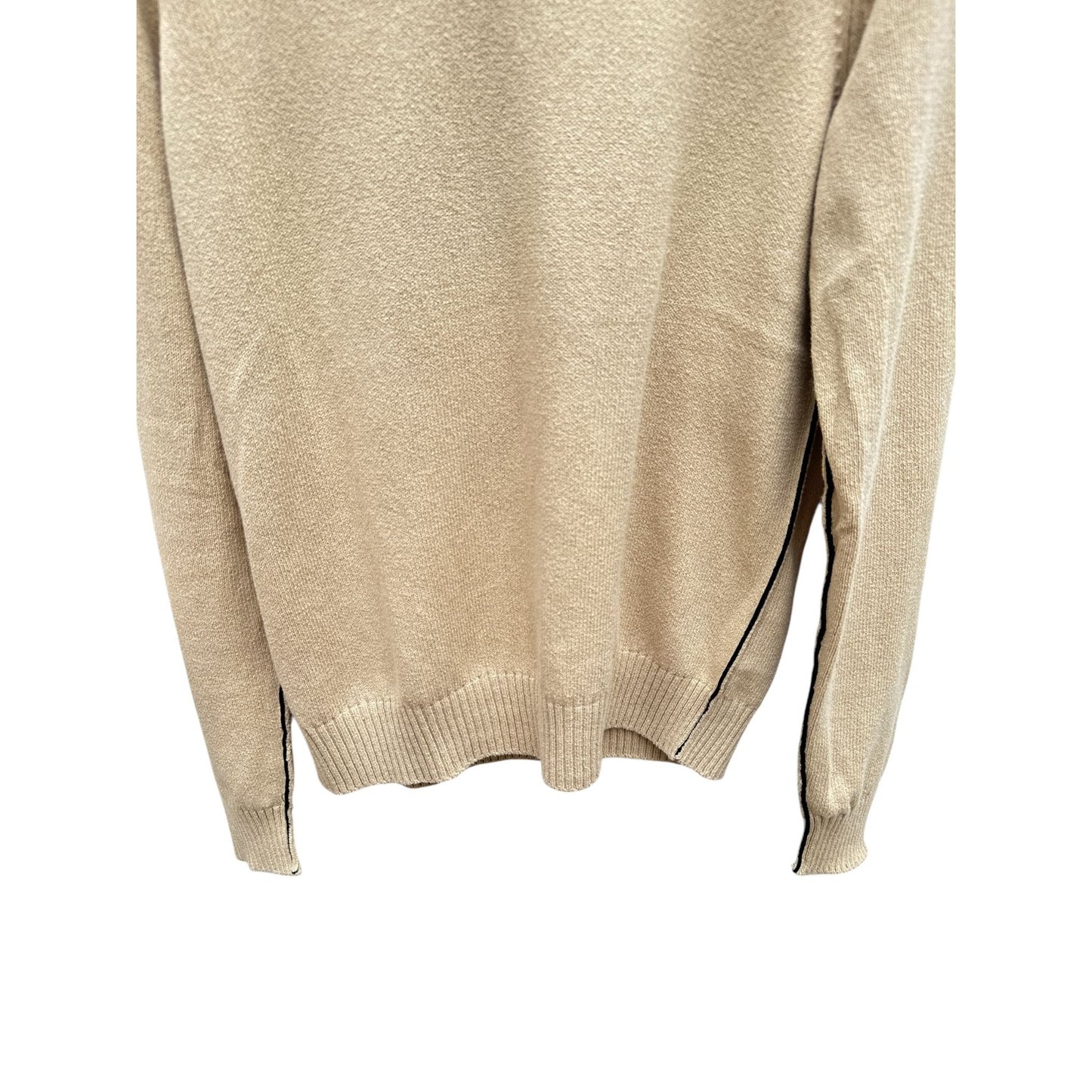 4-Stitches Beige Cotton Sweater