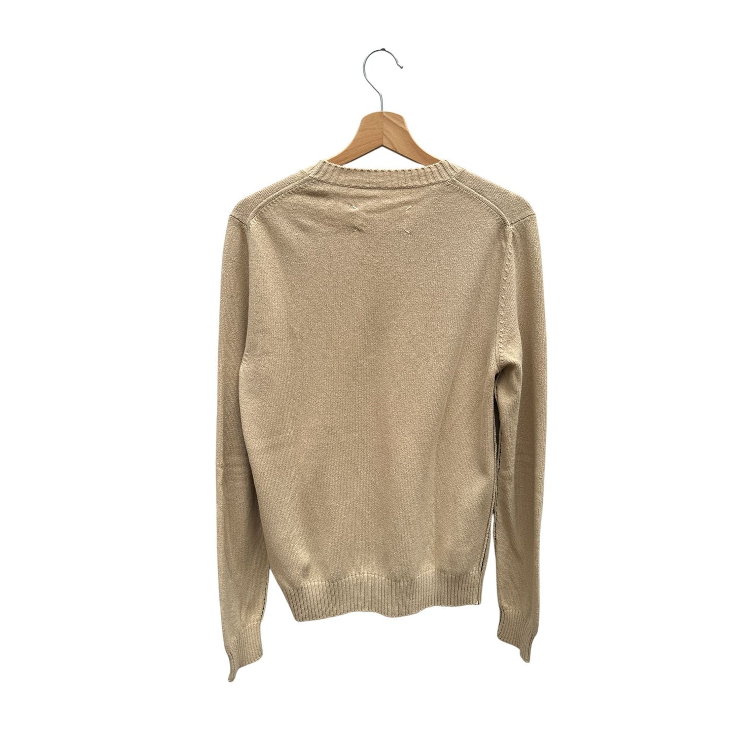 4-Stitches Beige Cotton Sweater