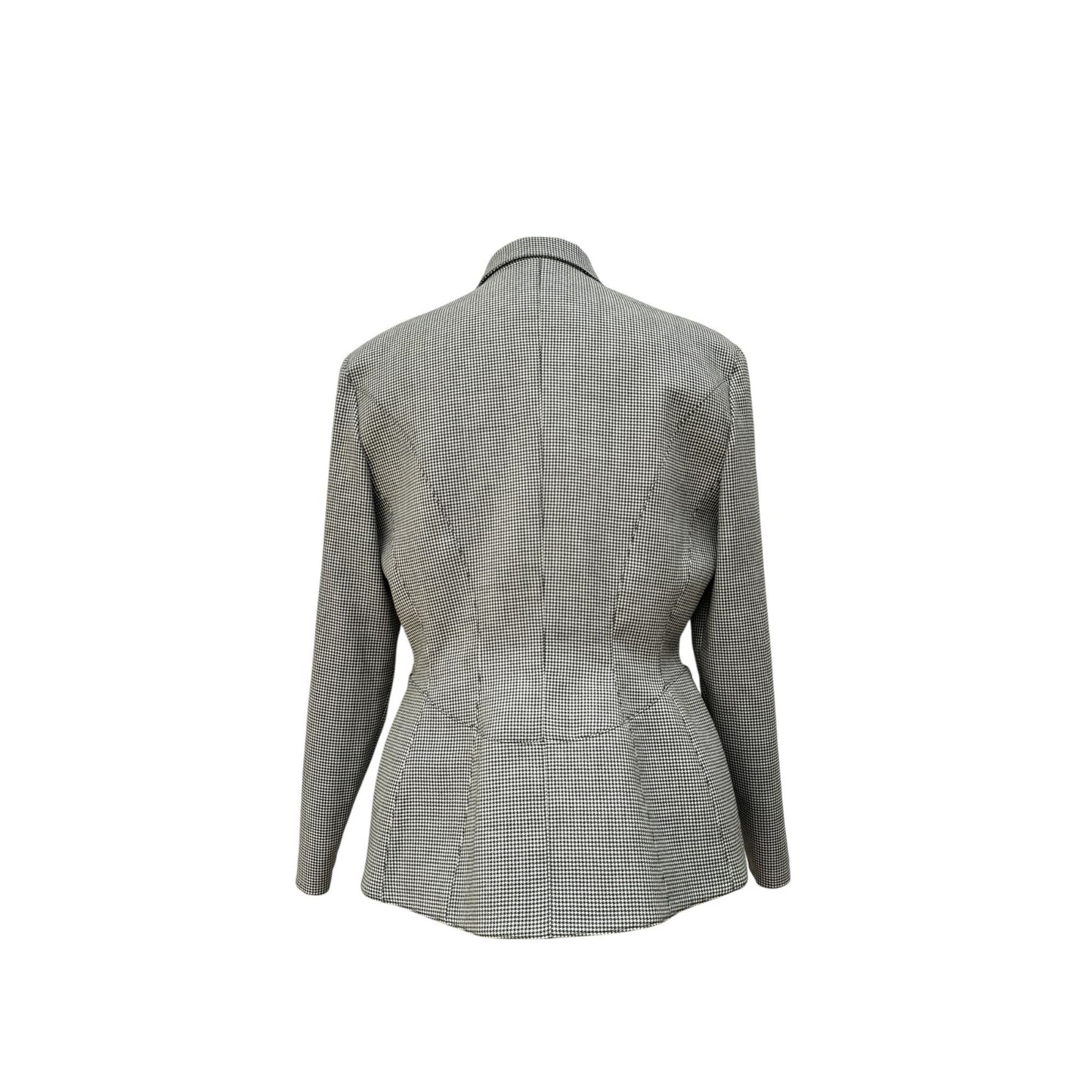 Vintage Grey Sculptural Wool Jacket