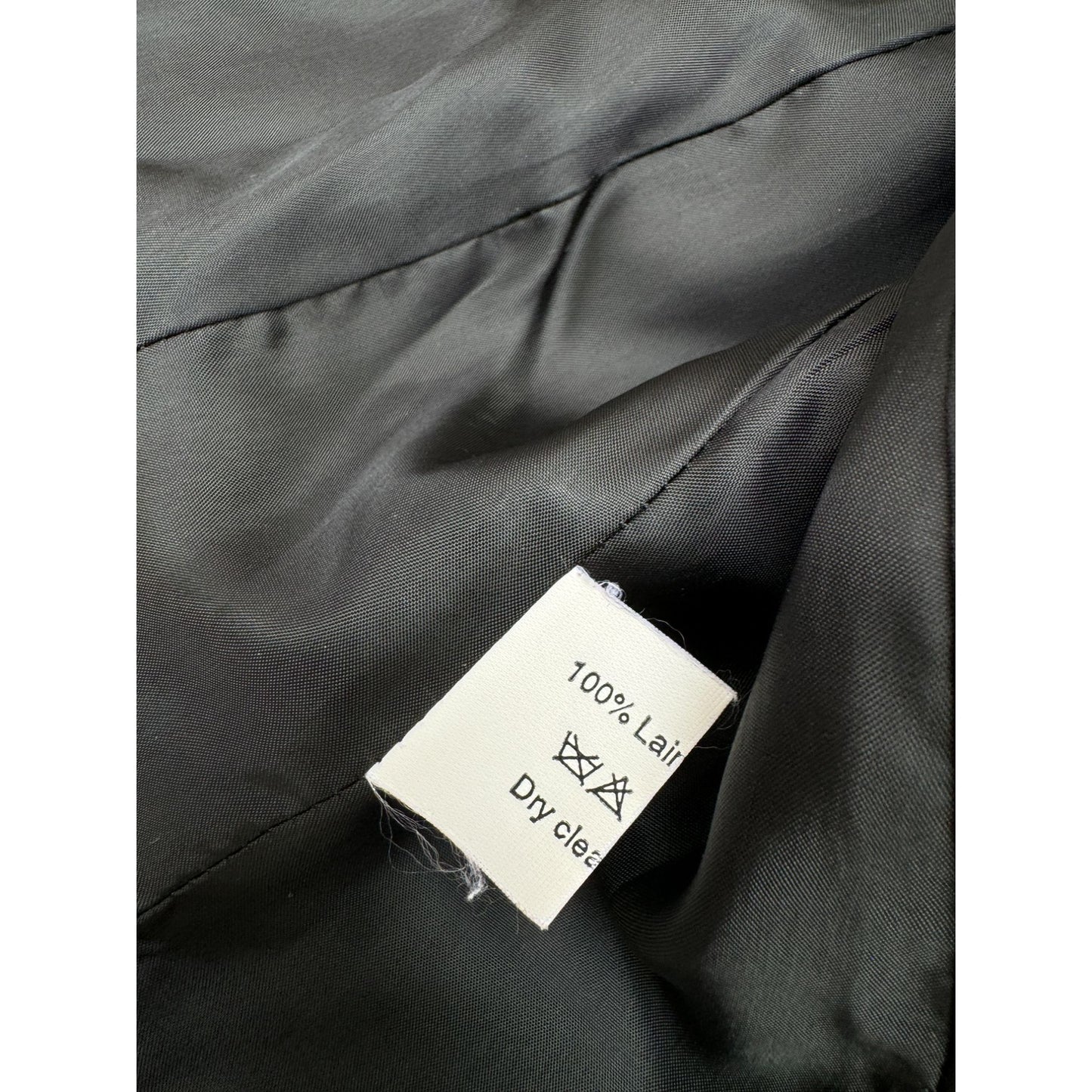 Vintage Grey Sculptural Wool Jacket