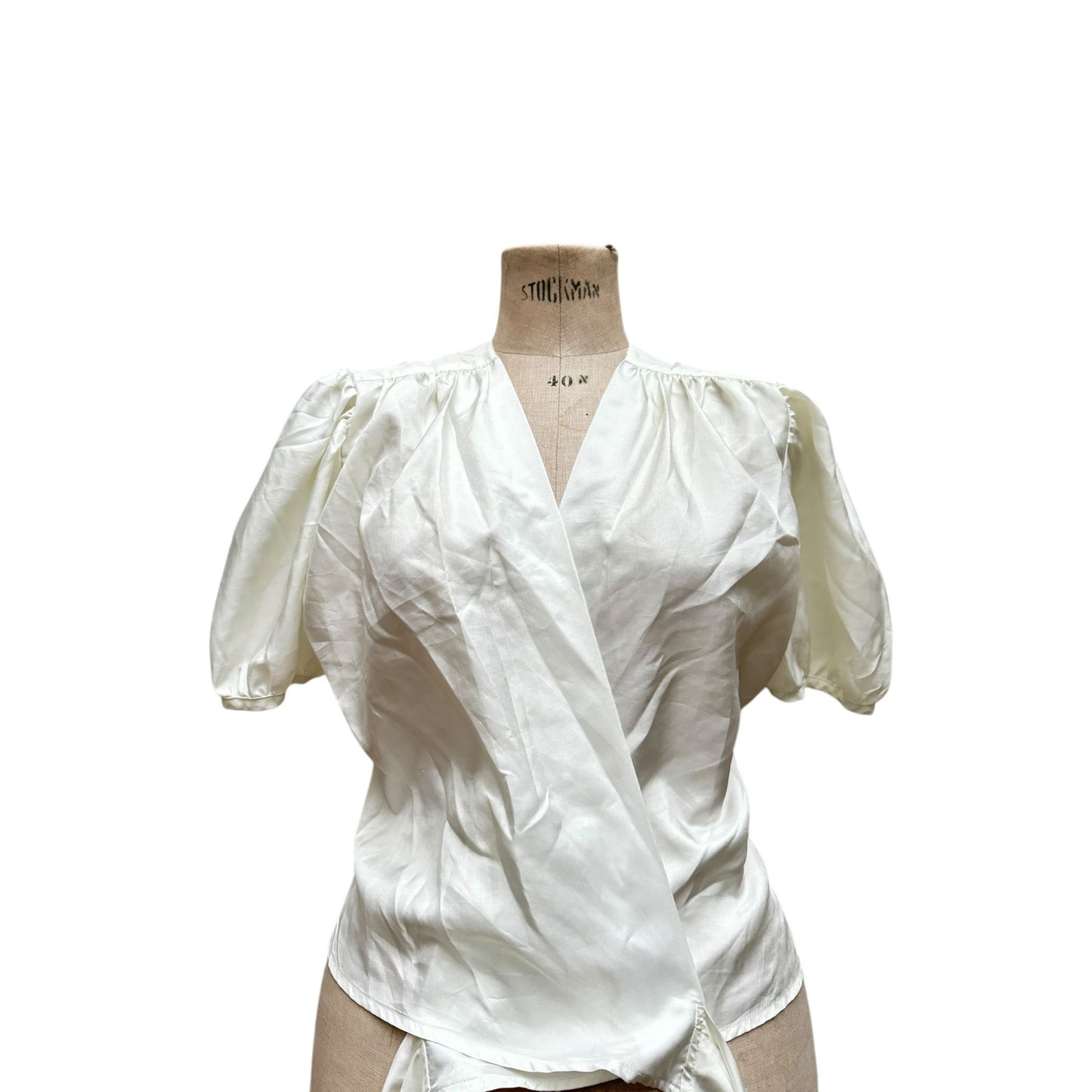 Summer 1991 Ivory White Nylon Shirt