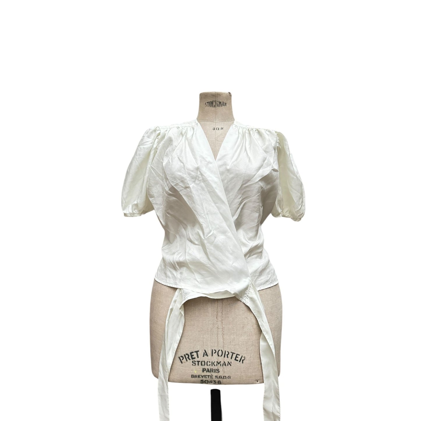Summer 1991 Ivory White Nylon Shirt