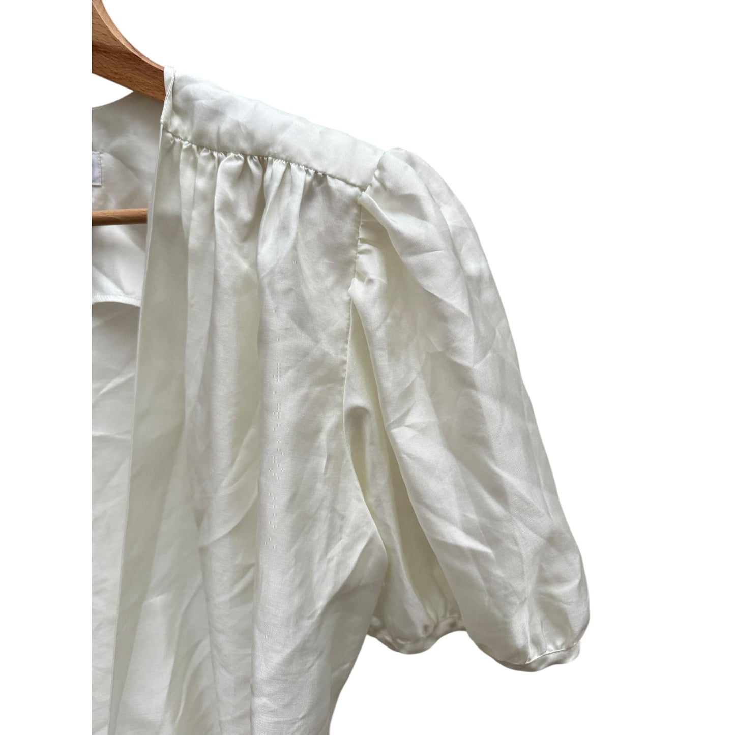 Summer 1991 Ivory White Nylon Shirt