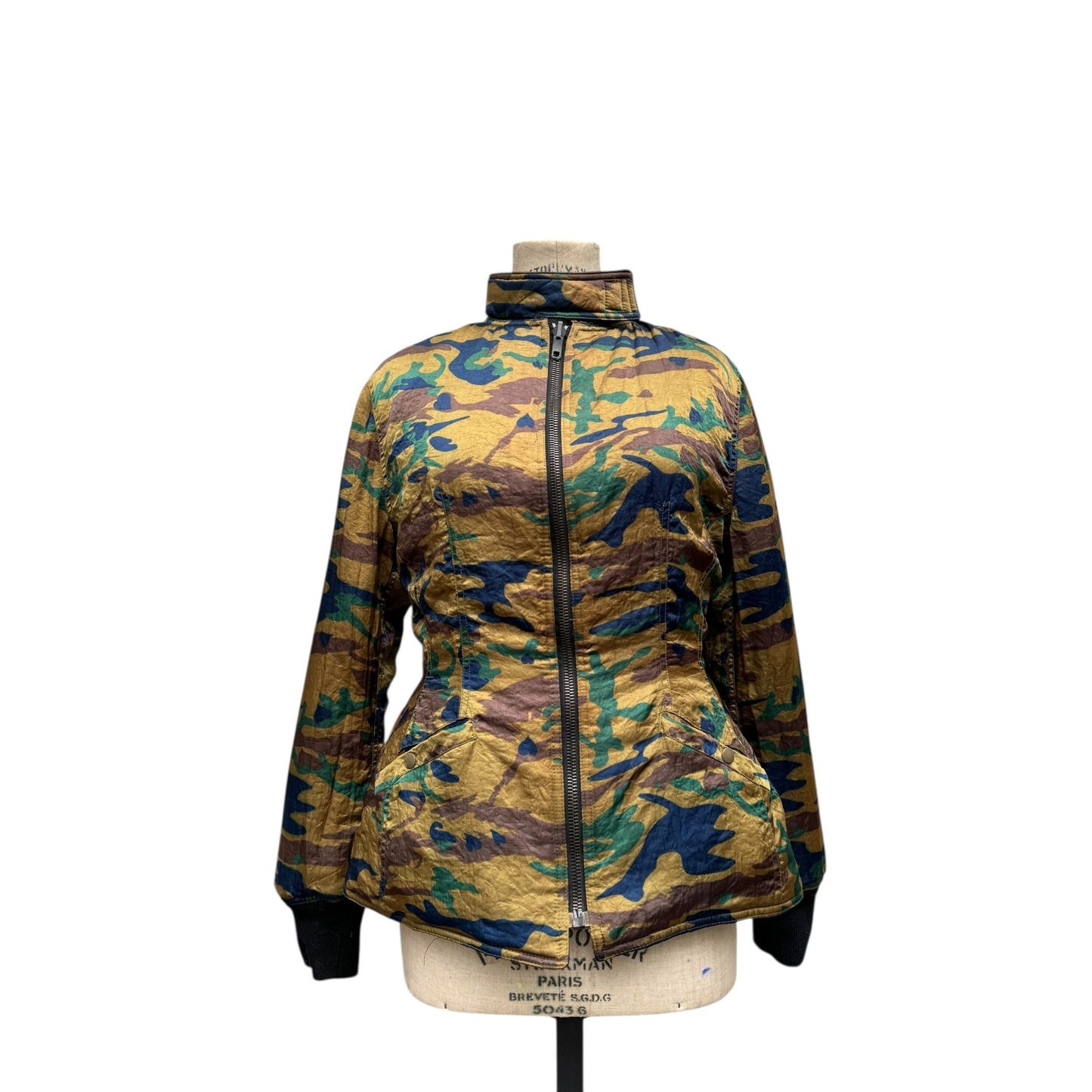 1990s Reversible Camouflage & Black Fitted Jacket