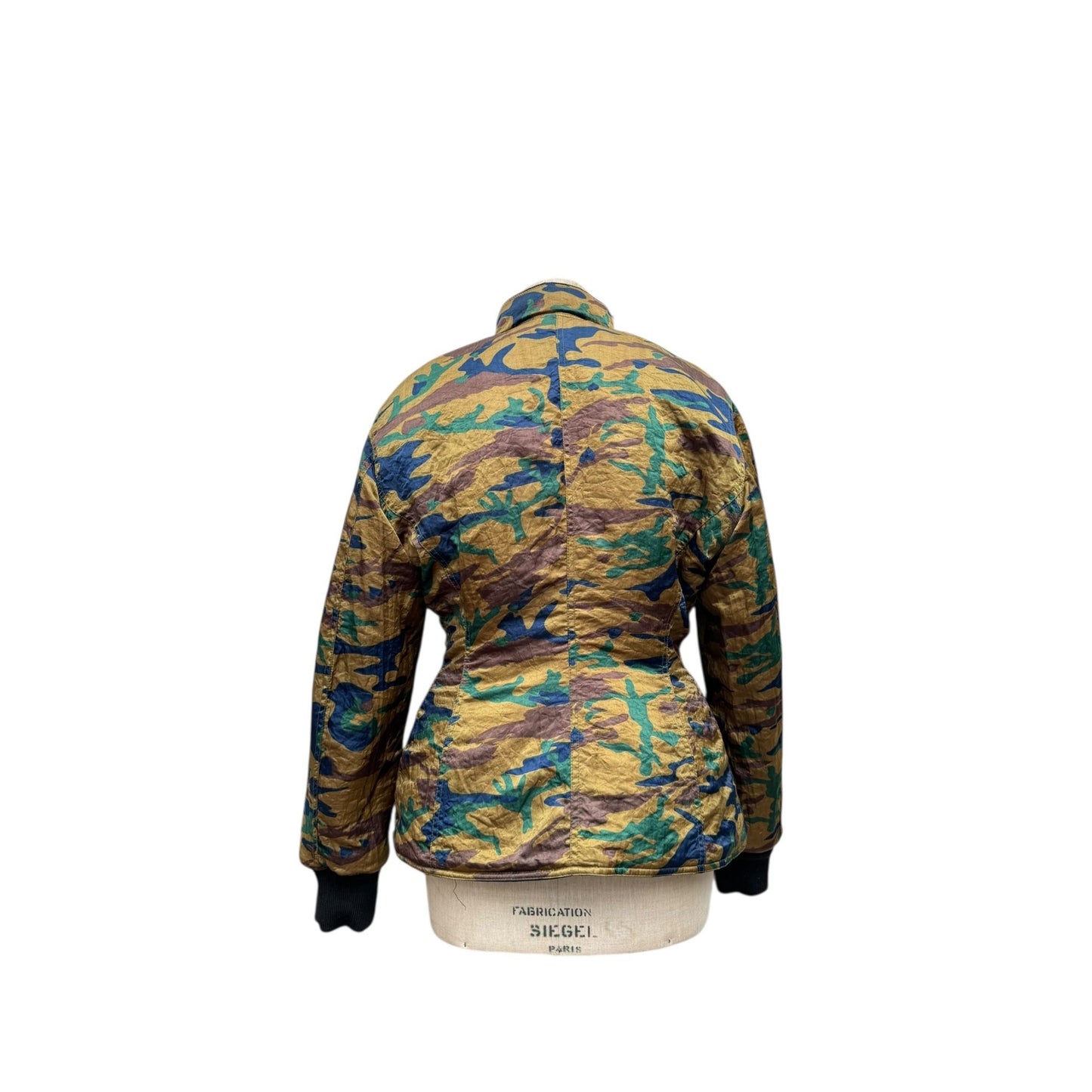 1990s Reversible Camouflage & Black Fitted Jacket