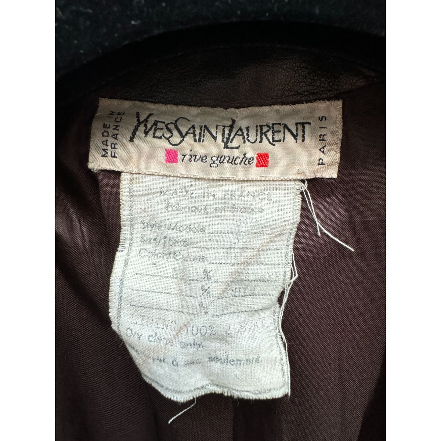 1970s Brown Leather Tailored Jacket