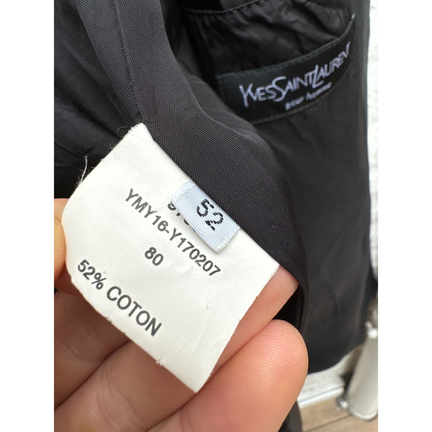 Black Nylon Mac Coat