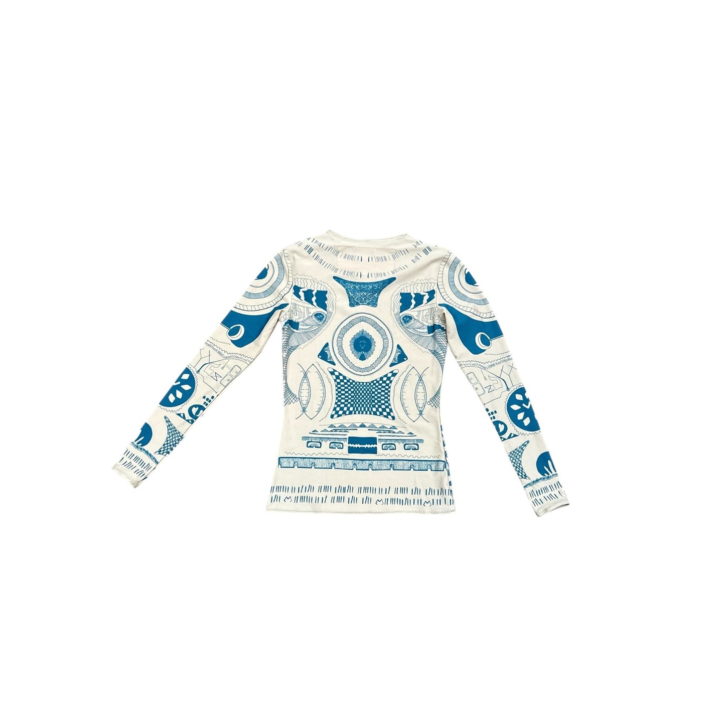 Tattoo Print Longsleeve Top