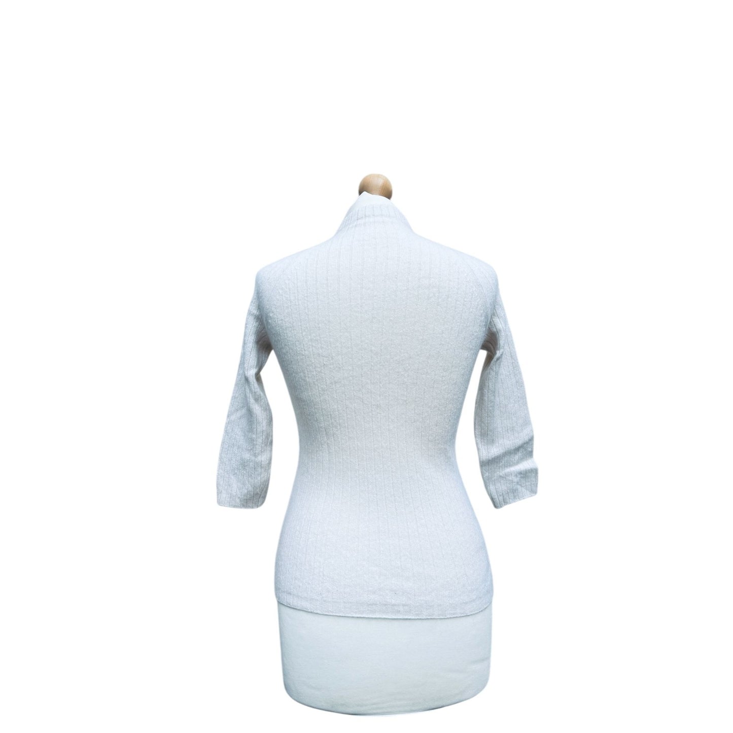 White Knitted Cashmere Top