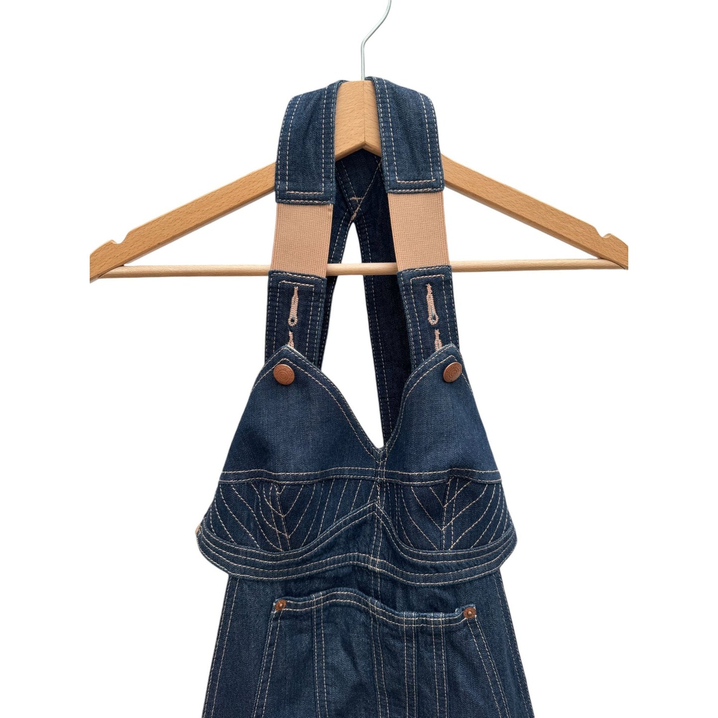 Levis X Jean Paul Gaultier Denim Jumpsuit Shorts Size S