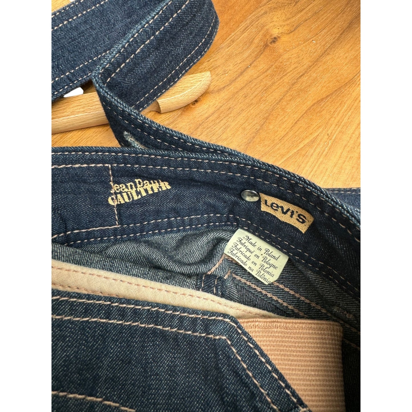 Levis X Jean Paul Gaultier Denim Jumpsuit Shorts Size S