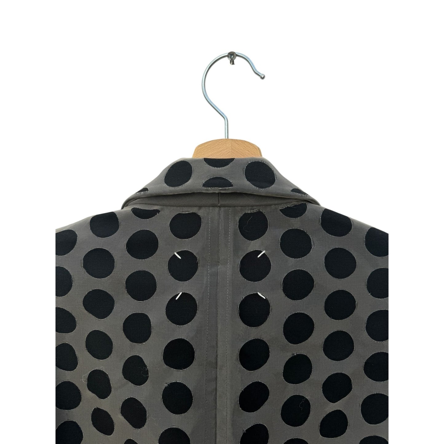 1/1 SS 2020 Grey & Black Polka Dot Sheer Blazer