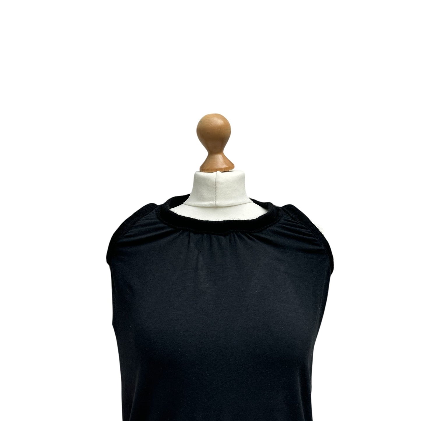 Iconic 4-Stitches Black Top