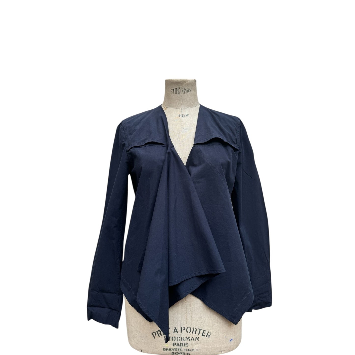 Vintage Navy Cotton Silk Jacket
