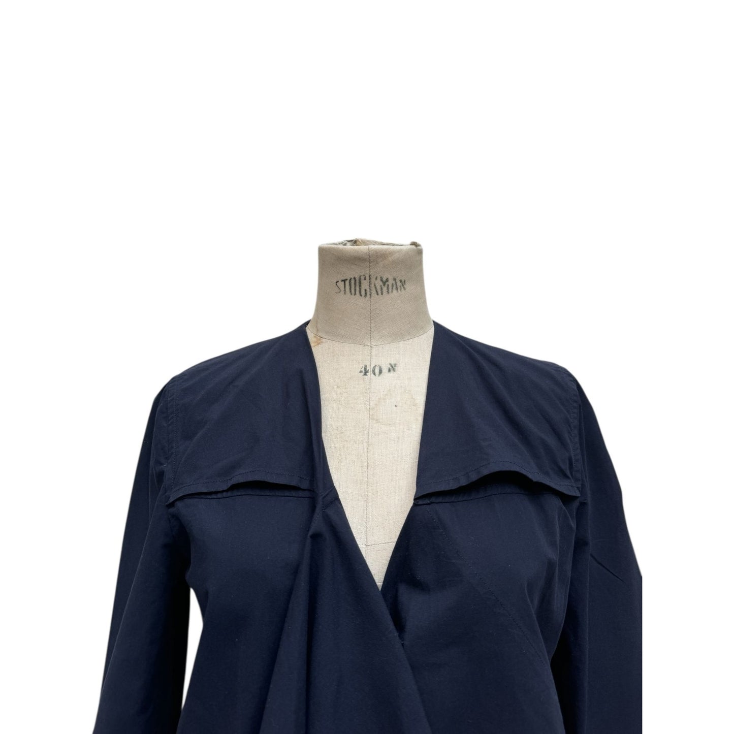 Vintage Navy Cotton Silk Jacket