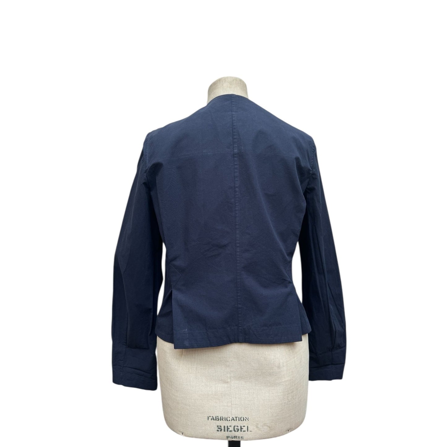 Vintage Navy Cotton Silk Jacket