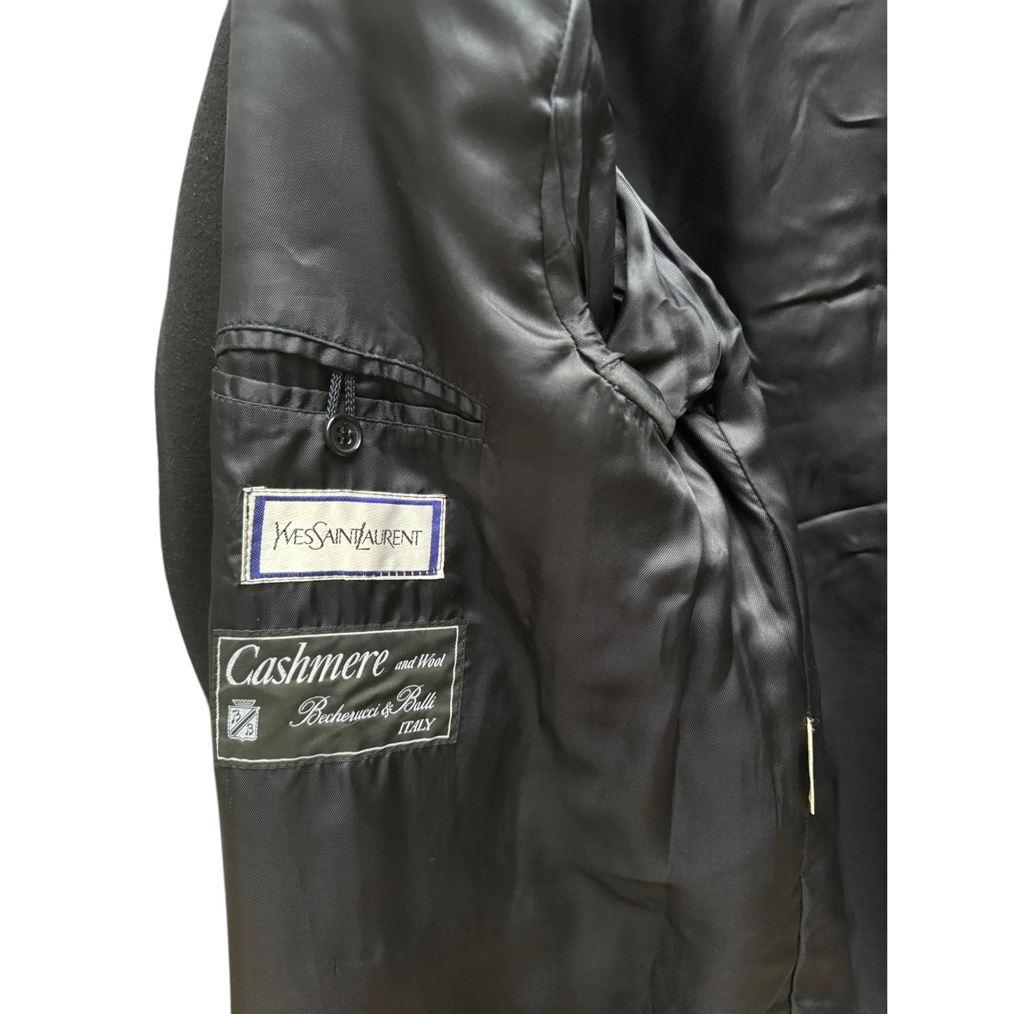 Dark Navy Cashmere Wool Coat