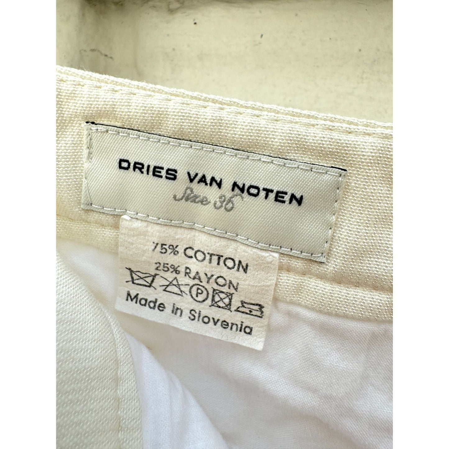 Wide Off-White Pants