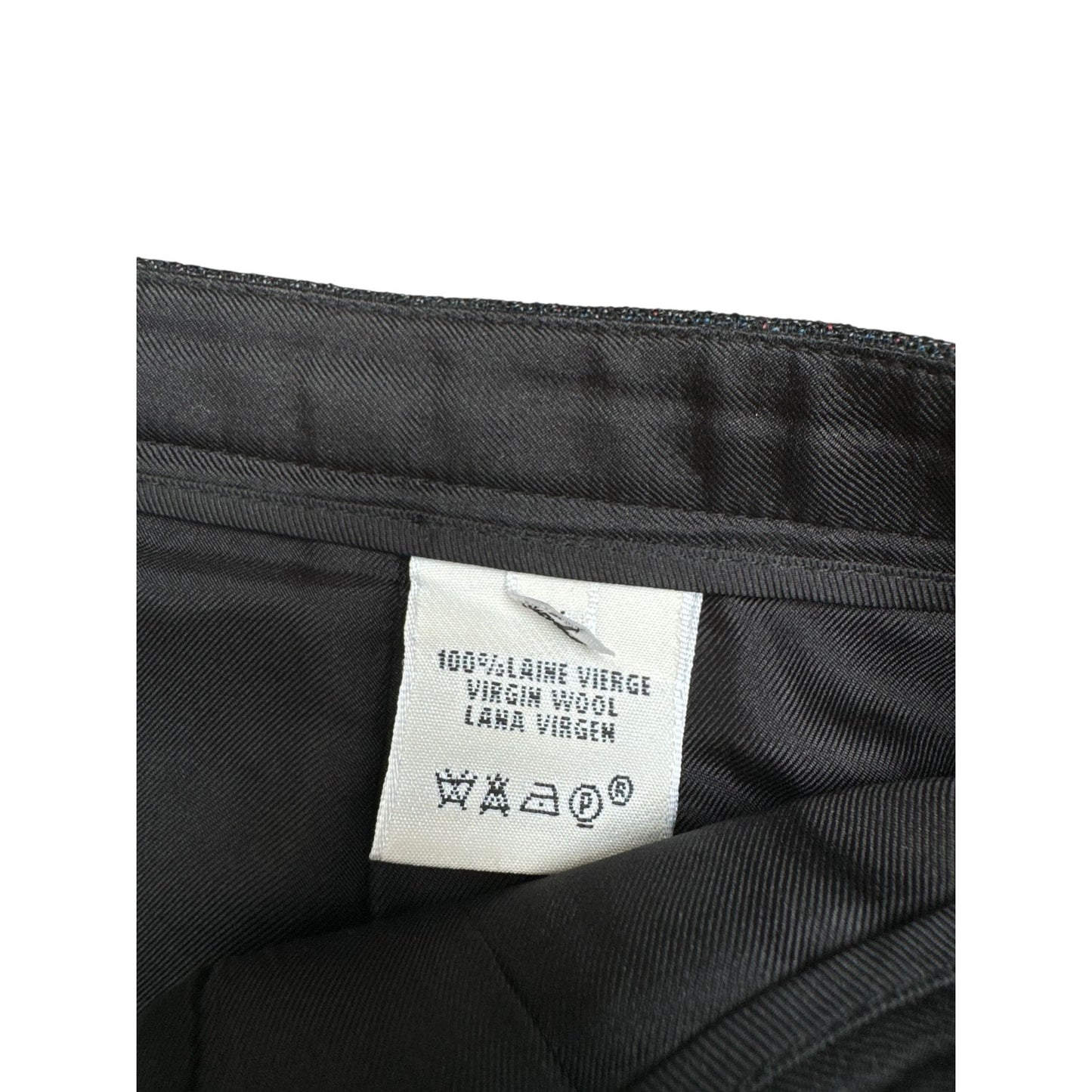 Classic Grey Virgin Wool Tailored Trousers