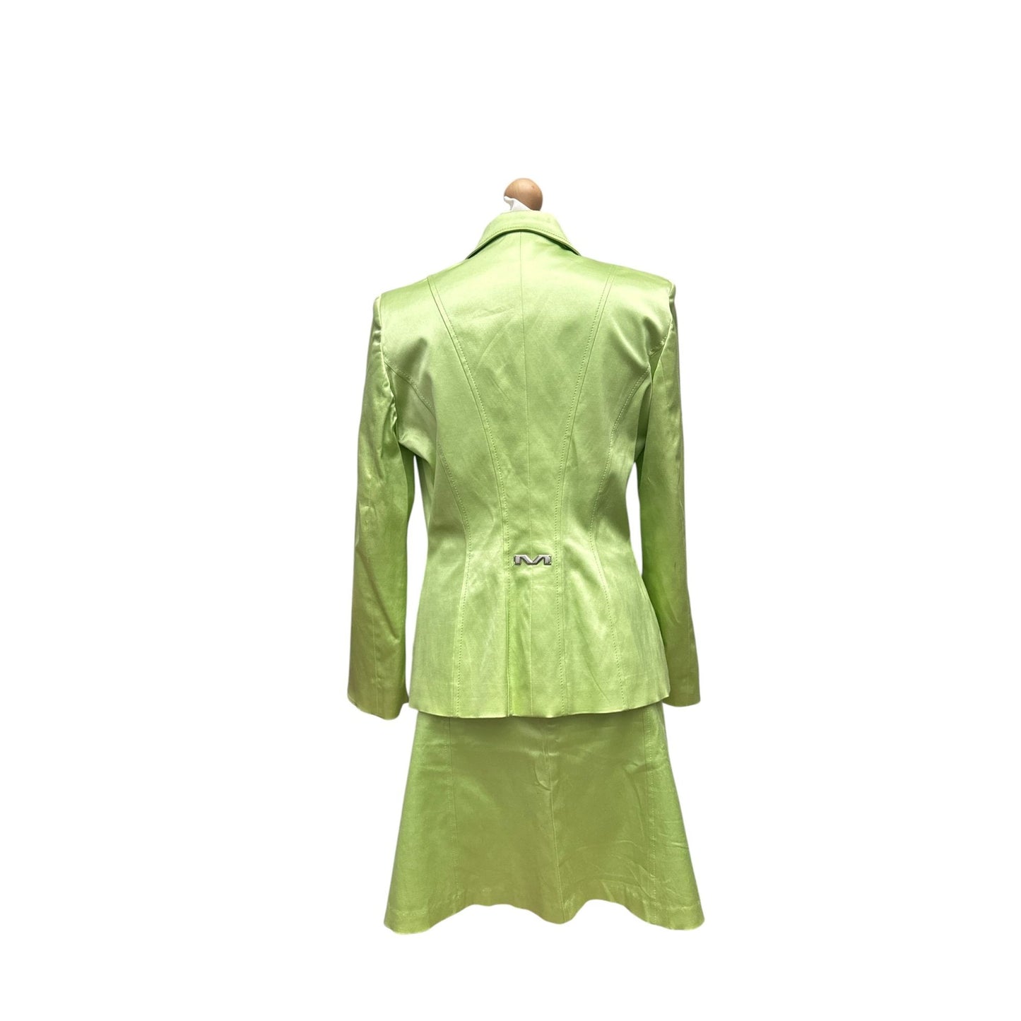 Vintage Apple Green Twin Set – Blazer & Skirt