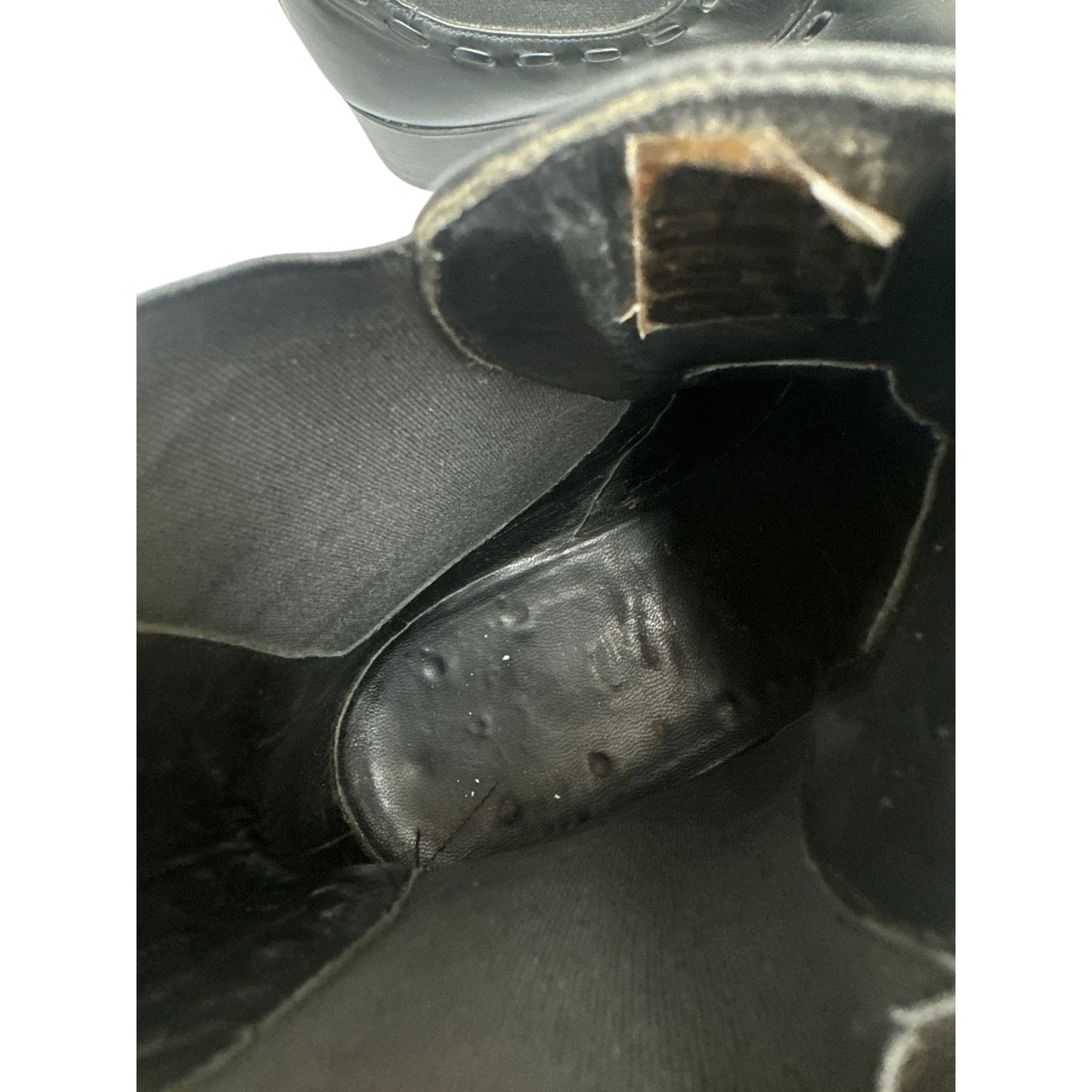 Tom Ford Black Leather Square Boots
