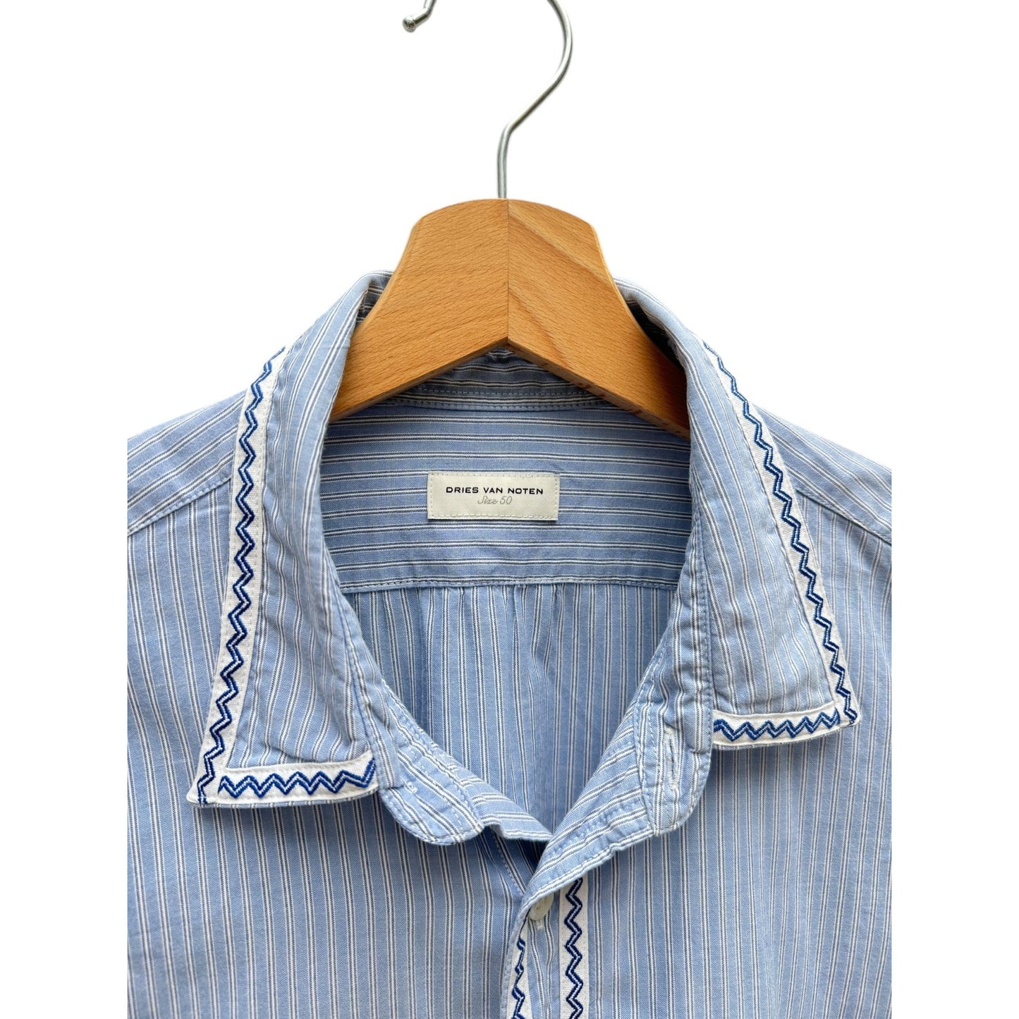 Blue Striped Long Sleeve Shirt
Size 50 (fits S)