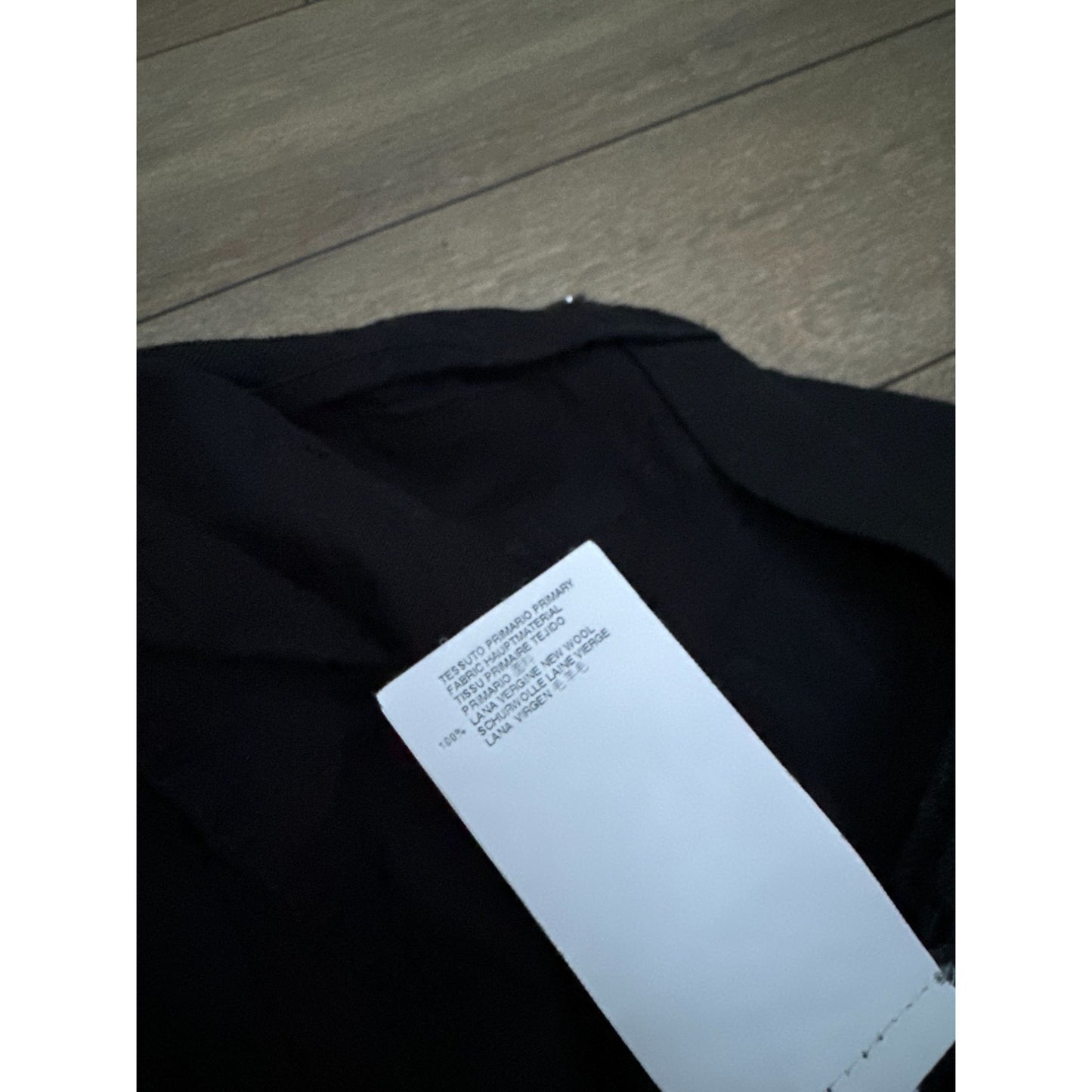 FW 2013 High Waist Black Wool Pants Size IT 42