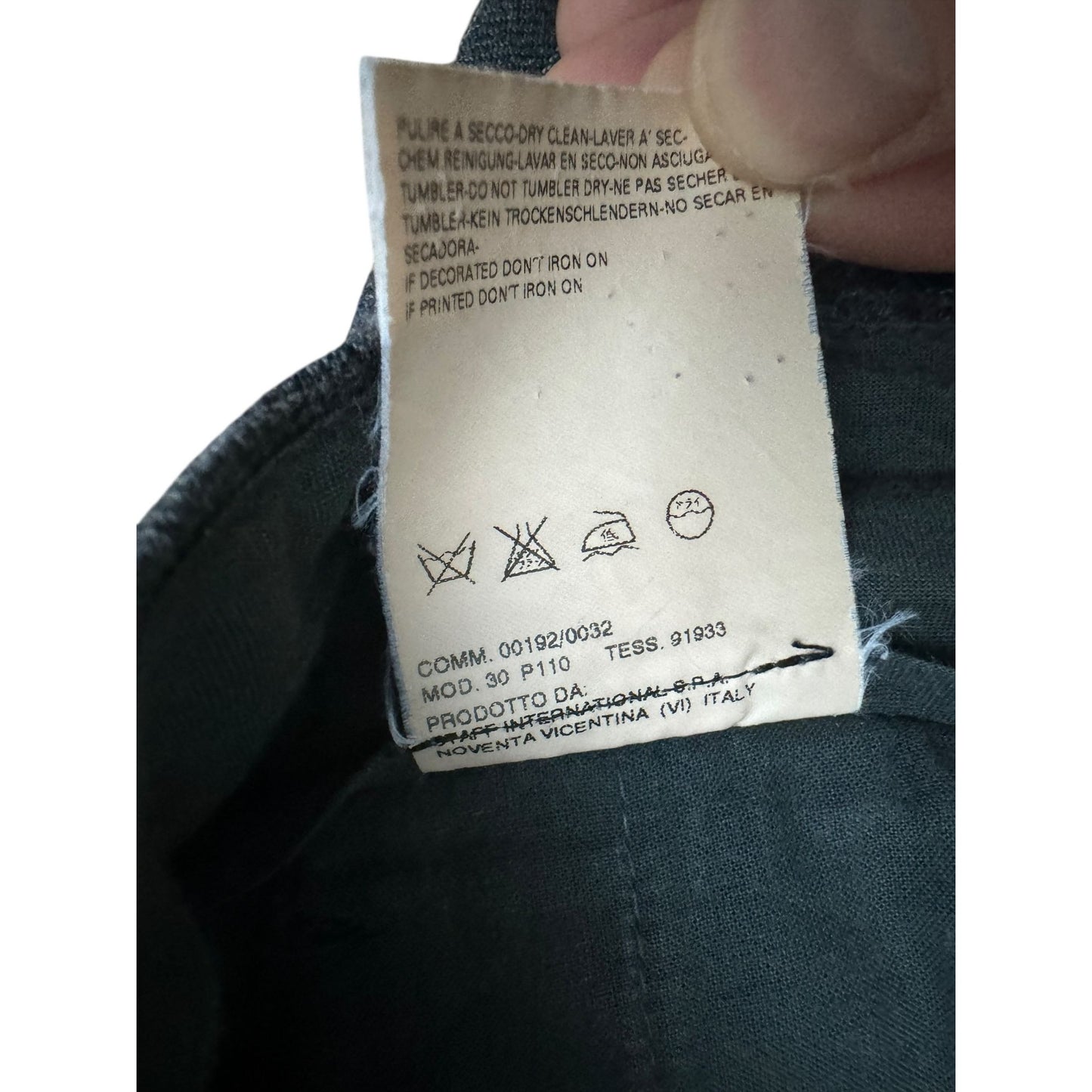 FW 2003 Grey Pinstripe Wool Trousers