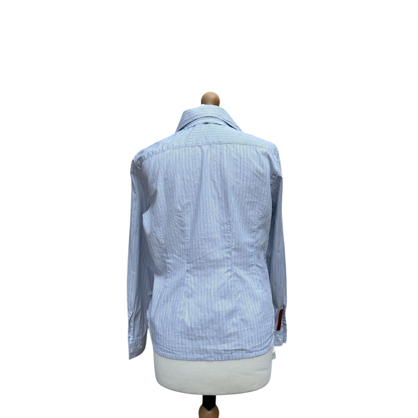 Blue & White Striped Cotton Shirt