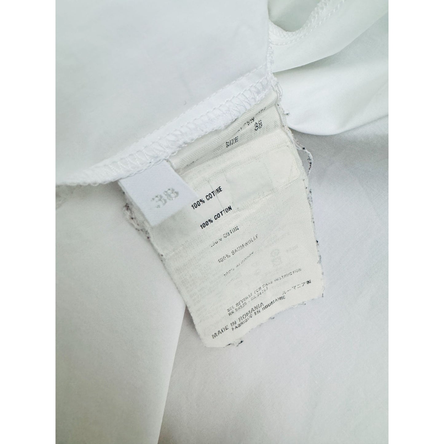 White Pointy Collar Shirt