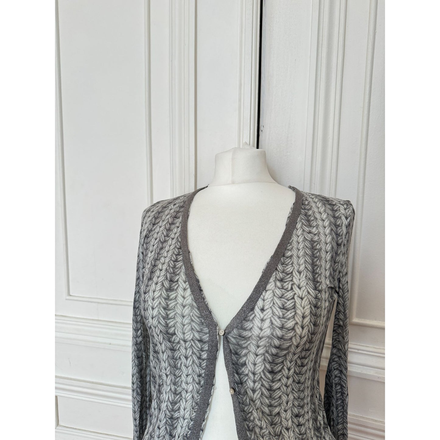 SS 1996 Sample Trompe l’œil Cardigan