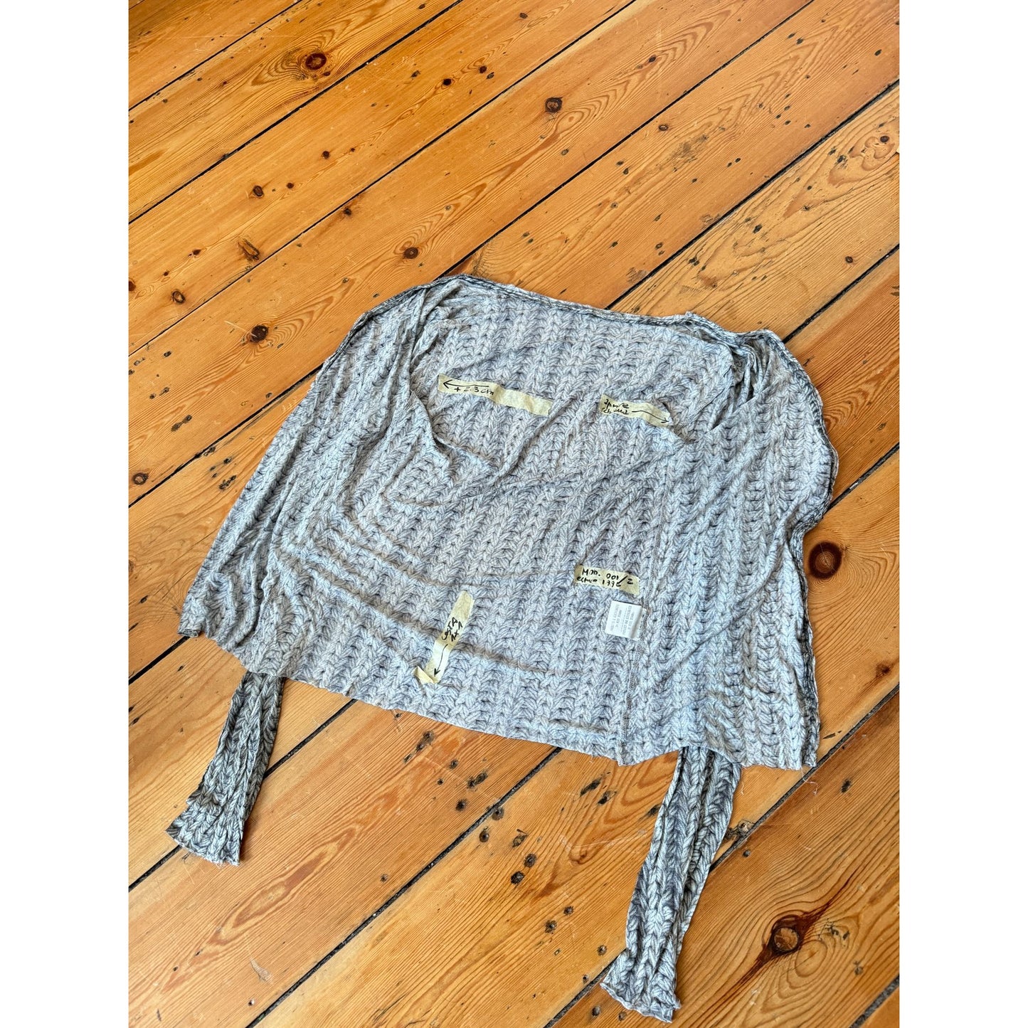 SS 1996 Sample Trompe l’œil Cardigan