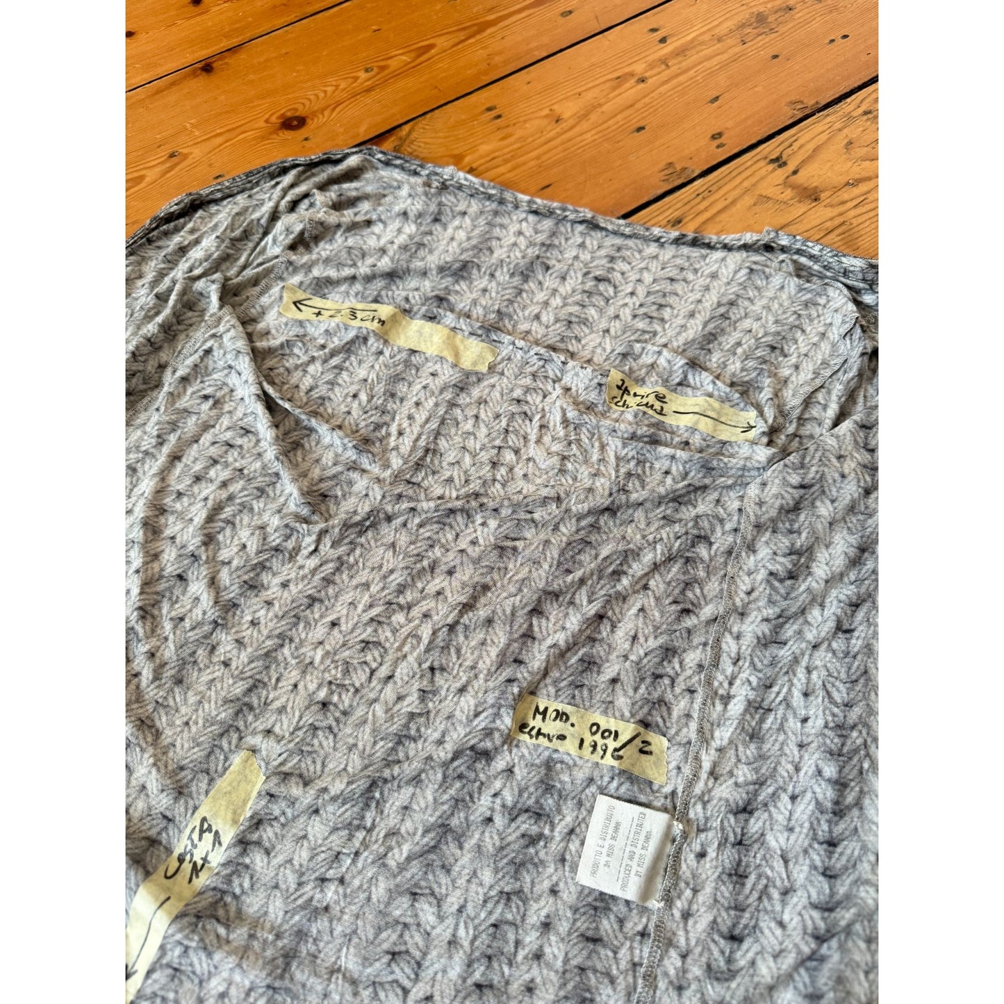 SS 1996 Sample Trompe l’œil Cardigan