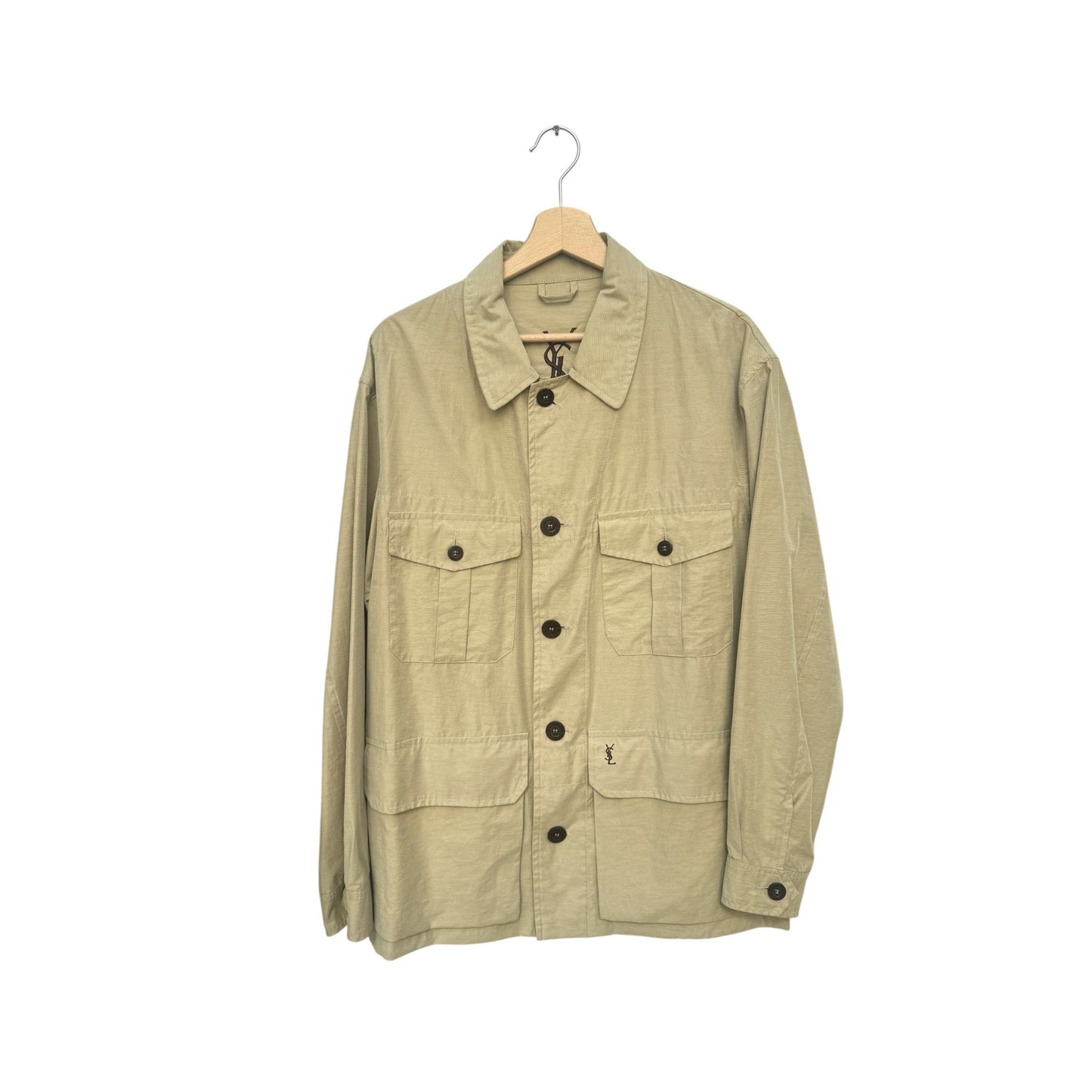 Beige Safari Saharienne Jacket