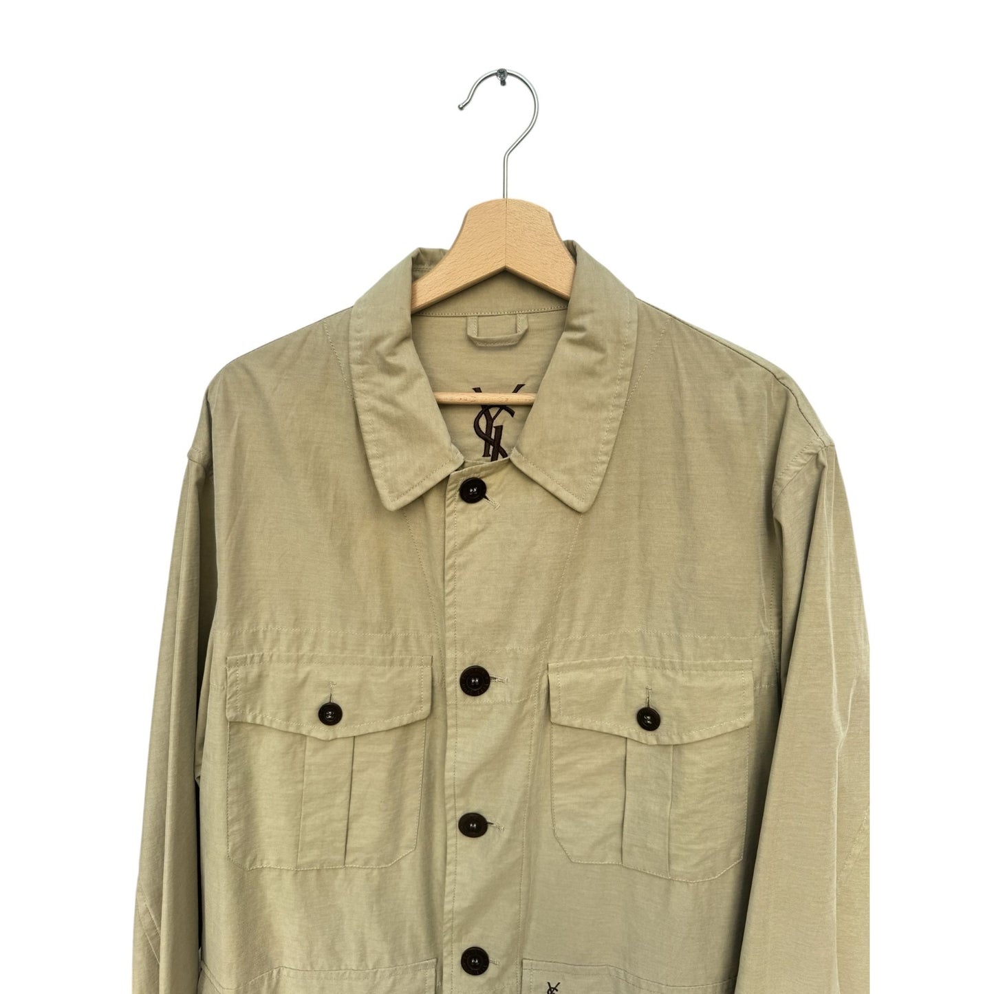 Beige Safari Saharienne Jacket