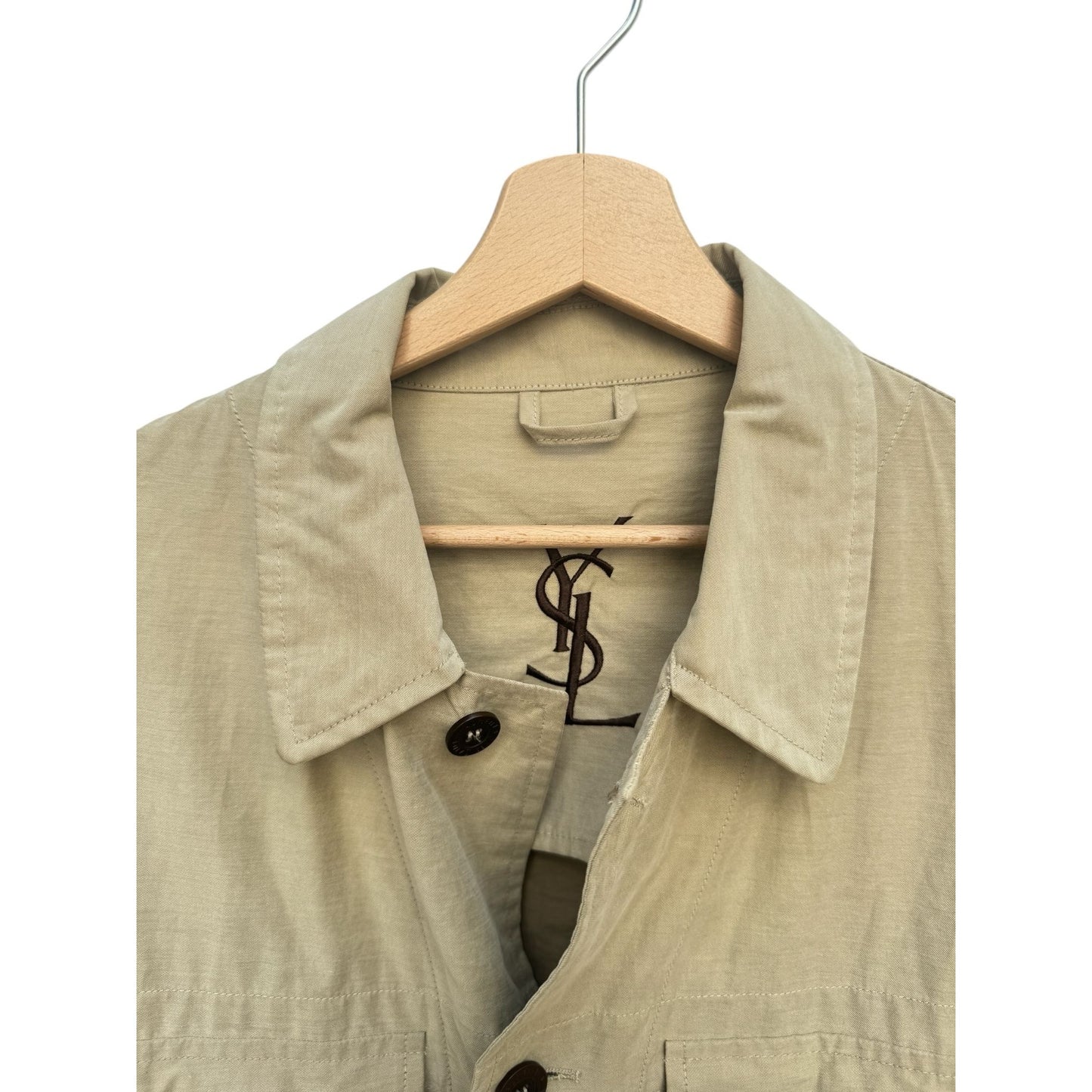 Beige Safari Saharienne Jacket