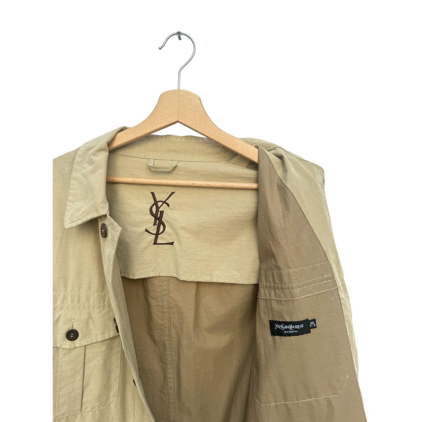 Beige Safari Saharienne Jacket