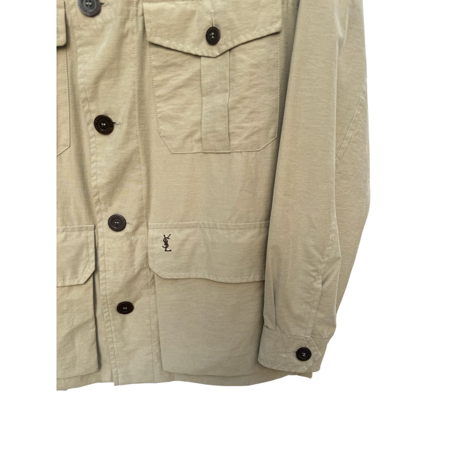 Beige Safari Saharienne Jacket