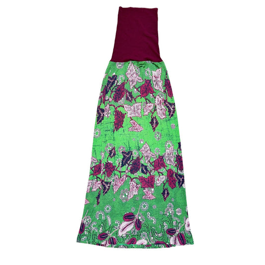 Vintage Green Nylon Skirt