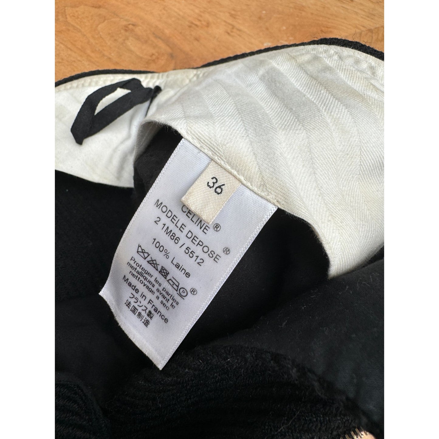 Phoebe Philo Pre-Fall 2015
Black Corduroy Wide-Leg Pants