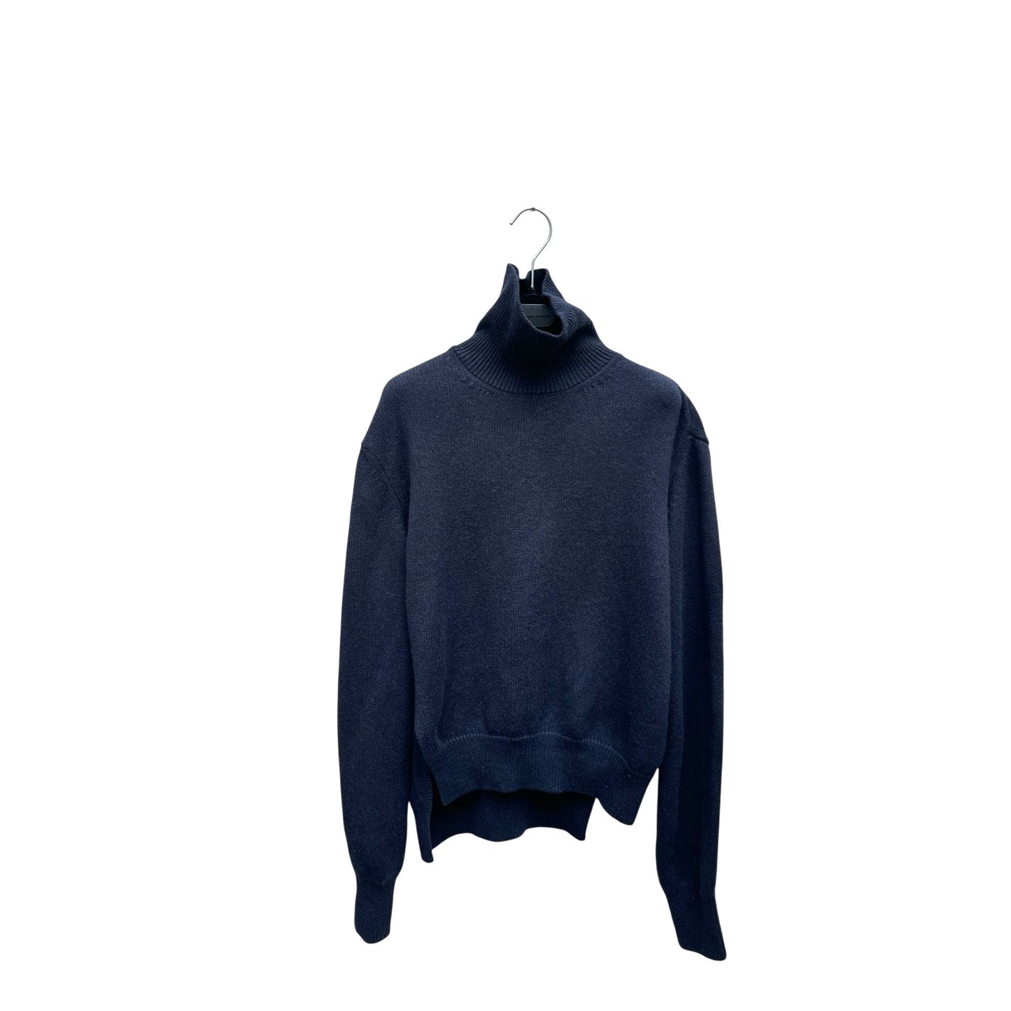 Navy Cashmere Rollneck Sweater