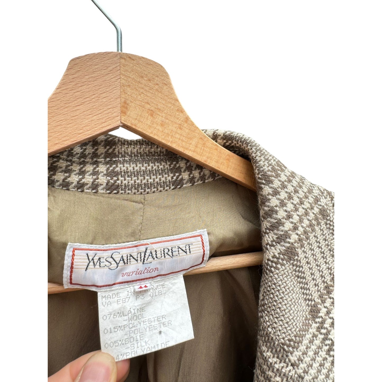 SS 1987 Vintage Beige Tweed Suit